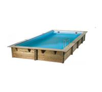 Ubbink LINEA Piscine hors sol Rectangle Bois