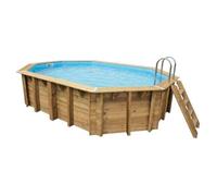 Ubbink OCEA 355 x 550 Piscine hors sol Oval Bois