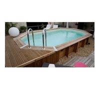 UBBINK Piscine bois Maldives sable 3,55x4,90x1,30cm