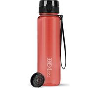 uberBottle crystalClear Trinkflasche mit Sieb 1000ml / Imperial Red/ 720DGREE