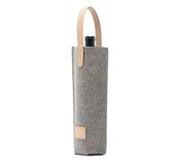 UBOHUZ 10PCS Wine Bag Felt Single Bottle Insulated Tote Carrier Padded Cooler for Lovers Or Wedding pour Bière, Champagne(Gray)