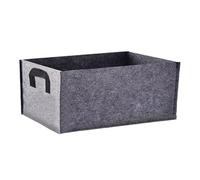 UBOHUZ Sac de Culture Plantes en Tissu rectangulaire, 4 pièces, Pot jardinière Non tissé Respirant avec poignées, Seau Pliable for légumes et Fleurs pour Fleurs Légumes(Gray,50x30x20cm)