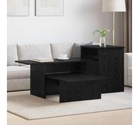 UBVNFGMK Table console rectangulaire en bois noir aspect chêne 91,5 x 35 x 38,5 cm Table étroite moderne avec compartiments pour salon, couloir, entrée Facile d'entretien