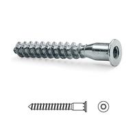 UCAFIX 5-50 Vis Autotaraudeuse pour Bois Tête Plate Pointe Foret Zingué Lot de 100
