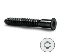 UCAFIX Vis autotaraudeuse à bois, tête hexagonale creuse ternie 7x60 mm, sans pointe