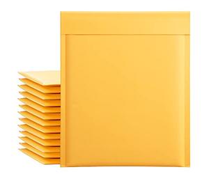 UCGOU Lot de 50 enveloppes à bulles auto-adhésives rembourrées en polyéthylène Bleu sarcelle 10,2 x 20,3 cm