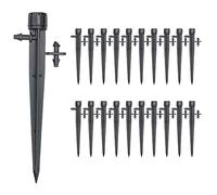 UCLEVER 30 Pièces Goutteurs d'irrigation avec Connecteur pour Tube de 4mm / 7mm, Réglables 360 ° émetteur Micro Arroseurs Goutte Système Jardin des Plantes de Tuyau d'irrigation Brumisation