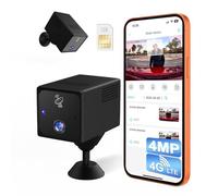 UCOCARE 4G LTE Camera de Surveillance sans Internet, 4MP Camera Carte SIM | Accès à Distance, Angle 160°, Batterie 5200mAh, Détection Radar IA, Alerte, Vision Nocturne, pour Voiture, Camping & Voyage