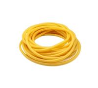 UDHSNJZG Tuyau Silicone Tuyaux en Caoutchouc Latex 1.6 2 3 4 5 7 9 10 12 14 17mm, élastique à Haute résilience, Souple(Yellow,1 Meter,ID 5mm x 7mm OD)