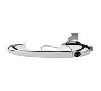 Udothorl Poignée Porte Latérale Pour Fiat 500 2012-2018 Poignée Porte | Poignée Porte Extérieure Chromée Pour Conduite À Gauche, 68069943AC, Plastique, Métal