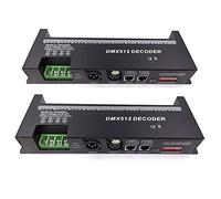 UDSKNV[KSL 2X 30 Canaux RGB DMX512 Décodeur LED Bande Contrôleur 60A Gradateur PWM Pilote Entrée DC9-24V 30CH