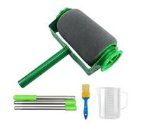 UDSKNV[KSL de 6 Rouleaux à Peinture Professionnels pour Murs et Plafonds - Brosse Extensible, Plateau, Rouleaux, Agitateur - Anti-Goutte