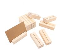 UEAVOID 10 Pièces Porte Carte Bois, Porte Menu Mariage, Support Stabil, Porte Photo Mariage, Support en Bois, Porte Nom Table, Chevalet Comme Décoration
