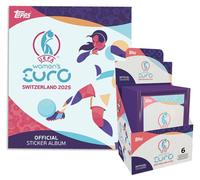 UEFA Women's EURO 2025 Suisse - Autocollants à collectionner - 1 présentoir (50 sachets) + album