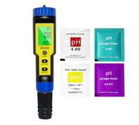 Ueomul pH Chlore Mètre Piscine 7 EN 1, Tester pH Chlore (FAC) TDS EC Salinité ORP et Température avec ATC, Testeur Qualité Eau étanche IP67, précision élevée 0,01 pour eau potable, hydroponie, spa