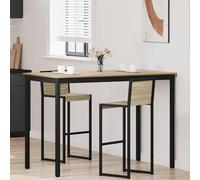 UERNGFTKM Table haute en bois à angle droit | Rectangulaire, pieds en métal, montage facile, surface facile d'entretien, pour cuisine, salle à manger