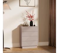 UEV Commode à 4 Tiroirs 60cm, Meuble Rangement, 60x33,5x77,5cm, Cachemire | Touche Soyeuse, Surface Motif Unique Gravure, Grand Espace Rangement, Style Scandinave Elégant, pour Chambre, Salon
