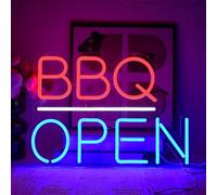 UExnkj-Y BBQ Open Enseigne au Néon Panneau Néon Bar LED Open Enseignes au Néon Beer Neon Signs pour Grill Restaurant, Bar, Magasin, Café, Boutique, Club, Panneau Ouvert pour la Décoration Murale