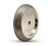 UF-SHARP Meule de scie à ruban CBN de 12,7 cm, arbre de 10/11,3 cm | Lame de scie à ruban argentée à espacement des dents de 2,2 cm, meulage plus frais, pas de pansement nécessaire