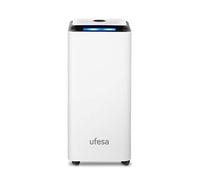 Ufesa DH5020 Déshumidificateur Silencieux 420W, 20L /24h, Écran Intuitif, Réservoir 4L, Filtre à Poussière, Tuyau de Drainage en Continu, Fonction Sèche-Linge, Minuterie