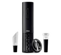 Ufesa EasyOpen Set Tire-bouchon électrique, Décanteur, Ouvre-Bouteille, Bouchon sous vide, Coupe-capsules et Base d'appui, USB, Lumière LED