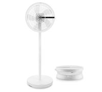 Ufesa Ventilateur sur Pied Nagasaki Ultra-Silencieux 28W, Écran Tactile LED, Moteur Brushless, Compact et Pliable, 12 Vitesses, 3 Modes, Oscillation 90º, Hauteur Réglable, Télécommande
