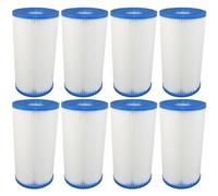 Ufixt Lot de 8 cartouches filtrantes de piscine de type A pour pompes Intex et Bestway