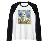 Œufs de Lapin de Pâques élégants Art Nouveau Manche Raglan