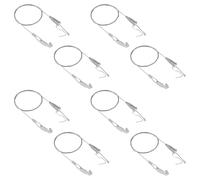 UFURMATE Kit de Suspension de Tableau avec Crochets, 8 pièces Réglable en Acier Inoxydable Cintre Câble Métallique Robuste Kit D'Affichage D'Image D'Art Professionnel (1M, Petit Crochet)