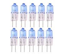 UGEFKMQ 10Pc Ampoule Halogène G4 12V 10W 20W 35W Blanc Chaud 4000K Capsule Lumière Tungstène Halogène Lampe G4 20W Dimmable Bleu, 20W