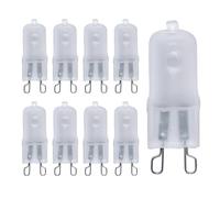 UGEFKMQ 10Pc Ampoules Halogènes G9 230V 40W Verre Dépoli Petite Ampoule Au Xénon G9 120V 60W G9 Base À 2 Broches Dimmable 230V-40W