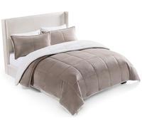 UGG 00435 Blissful Parure de lit 3 pièces réversible en Microfibre Douce et taie d'oreiller Lavable en Machine, Douce et Confortable, pour lit California King-Size, Motif Fauve