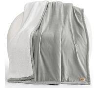 UGG Bliss 01465 Bliss Couverture entièrement réversible en Peluche Douce pour canapé ou lit, Lavable en Machine, Facile d'entretien, 177 x 127 cm, Phoque