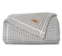UGG Luna 38815 Couverture surdimensionnée en Tricot gaufré Super Douce, légère, Respirante et Confortable, Lavable en Machine, 100% Coton Confortable, pour la Maison ou Les Voyages, 177 x 127 cm,