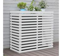 UGNMDFGH Cache-climatiseurs et Pompes à Chaleur en Bois, Housse de Protection pour climatiseur, clôture extérieure en Bois pour Dissimuler Les Supports adaptés aux unités de climatisation (