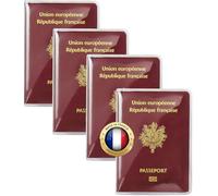 Ugozen Étui Passeport Transparent PVC Souple Cristal (4)