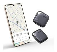UGREEN FineTrack S Smart Finder Bluetooth Galaxy Uniquement Lot de 2 | 18 Mois Batterie, Localisateur Objets, Compatible avec SmartThings, pour Wallet Valises Portefeuilles Clés Bagages Sacs
