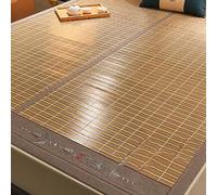 UGZPWQLNX Matelas rafraîchissant en Bambou, Cool Ice Silk Summer Mat, Double Sided Foldable Bamboo, Pillowcase Multicolor Sizes