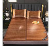UGZPWQLNX Matelas rafraîchissant en Bambou, Multiple Sizes Bamboo Mattress Pad Cool Breathable Rattan Foldable 2 Sided Hot Weather
