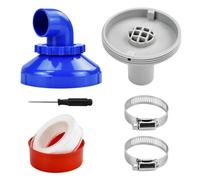 UHETLET Buse de Remplissage de Piscine Rotative à 360°Buse de Sortie Piscine Capte Les Débris Flottants Kit de Réparation Skimmer Piscine pour Piscines Hors-Sol
