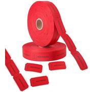 UHETLET Rouleau de 1000 Ticket Numéroté 0001-1000, Rouleau de Jetons Rouge | Tickets Numérotés en Continu, Format 5x2,5 cm, Tickets pour Repas, Buvette, Kermesse, Tombola, Fête, Mariage, Carnaval
