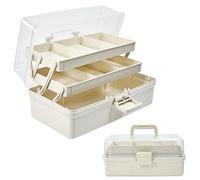 UHETLET Trousse Médicale Panier À Couture Organisateur De Couture Rangement pour Médicaments 32 X 17 X 15 Cm 3 Étagères Boîte Rangement Polyvalente Boîte Tri Boîte D'organisation