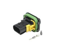 UHNYTRV Connecteurs automobiles étanches à 3 broches 1-1418448-1 Connecteurs étanches robustes de 1,6 mm Série Borne et joint supplémentaires(1-1703843-1)
