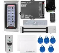 UHPPOTE Kit Complet Système de Contrôle d'Accès Lecteur RFID en Métal ID Carte & Serrure Magnétique