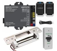 UHPPOTE Système de Télécommande sans Fil avec Serrure Gâche Électrique | Rappel Vocal, 433,92 MHz, pour Système d'Entrée de Porte à Serrure Éectrique