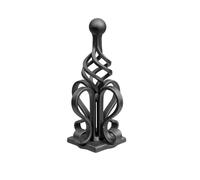 UHRIG Couronne de Portail élément décoratif en Fer forgé, pour poteaux métalliques au Portail d’entrée, Jardin, terrasse et Balcon