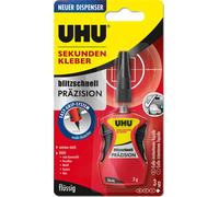 UHU blitzschnell PRÄZISION Colle à prise instantanée 34340 3 g