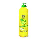 UHU Collage 3 En 1 - Colle Universelle Liquide ReNature - Formule 98% D'Origine Naturelle - Testée Sous Contrôle Dermatologique - Sans Solvant - Recharge - Transparente - Bouteille 810 ml