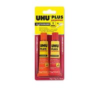 UHU Colle 2 composants Plus Sofortfest, Super rapide et transparent 2K 35 g