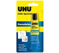 UHU Colle Spéciale - Porcelaine | Colle Forte Pour Réparer Céramique, Pierre, Grès, Porcelaine - Résiste À La Chaleur Et Au Lave Vaisselle - Blanche - 30 g